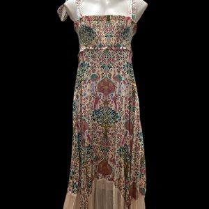 Silk Sandro floral design dress.